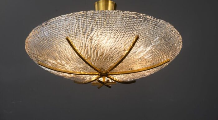 ceiling lamp with structure glass shade by j t kalmar for kalmar lighting vienna 1950s 10