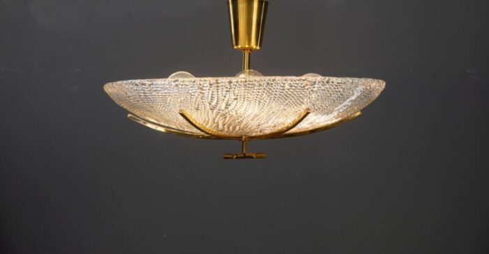 ceiling lamp with structure glass shade by j t kalmar for kalmar lighting vienna 1950s 11