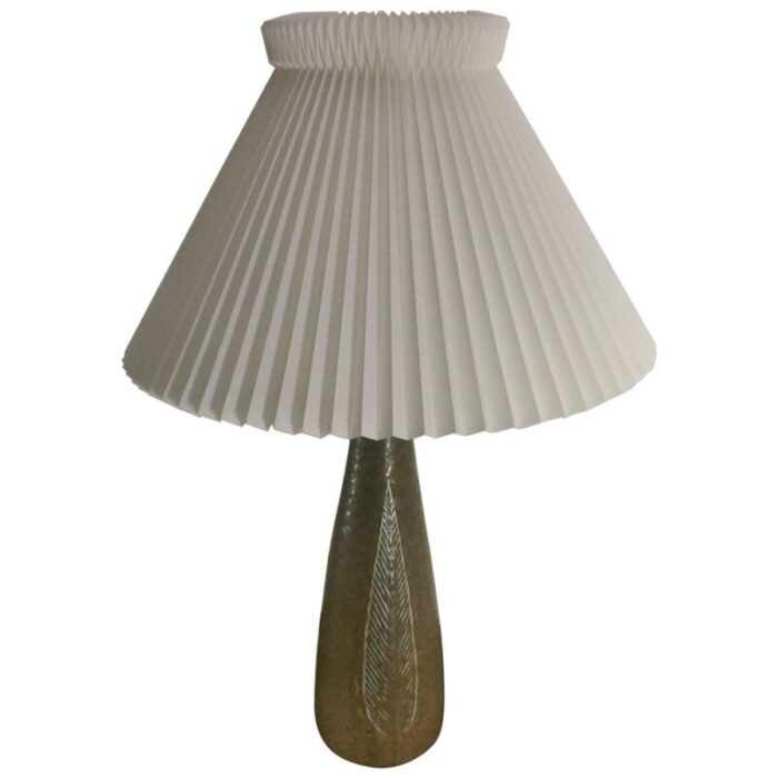 celadon glazed stoneware lamp by gerd bogelund for royal copenhagen 1960s 1