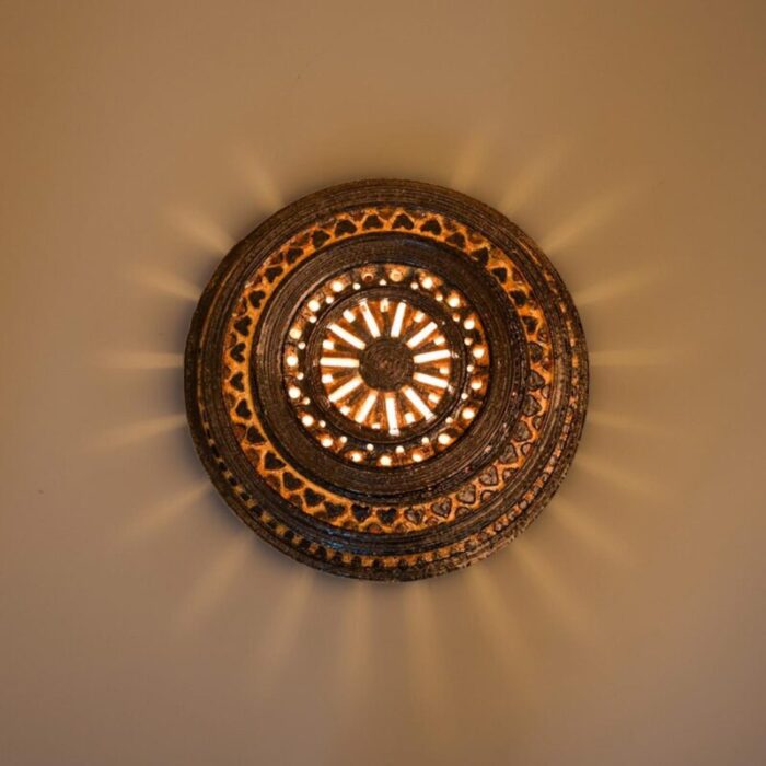 ceramic wall light denmark 1970 4