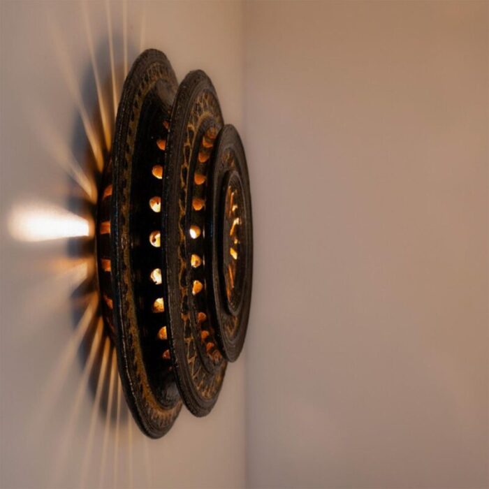 ceramic wall light denmark 1970 8