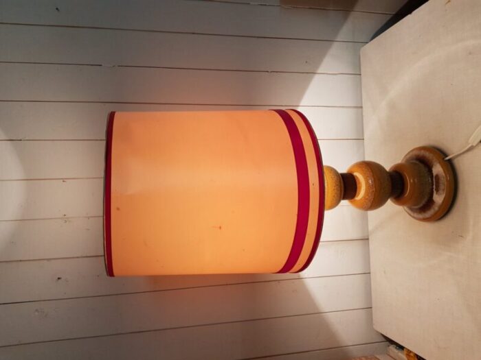 ceramic yellow lamp from kaiser leuchten 1970s 10