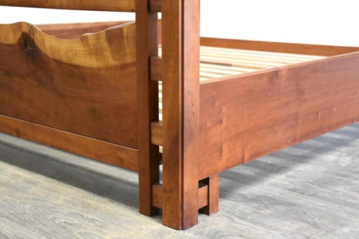 cherry live edge king bed 3165