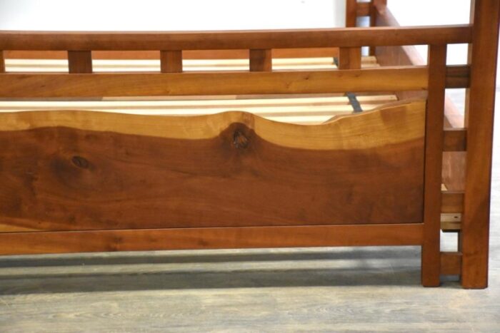 cherry live edge king bed 7918