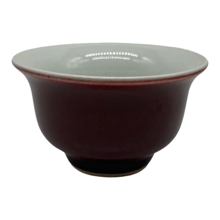 chinese scholar object oxblood porcelain bowl kangxi mark 4050