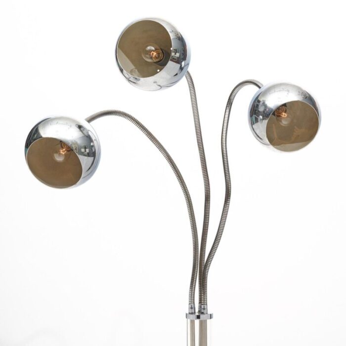 chromed vintage italian floor lamp 7044