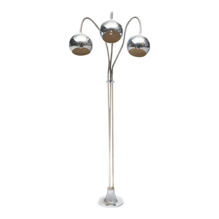 chromed vintage italian floor lamp 8422