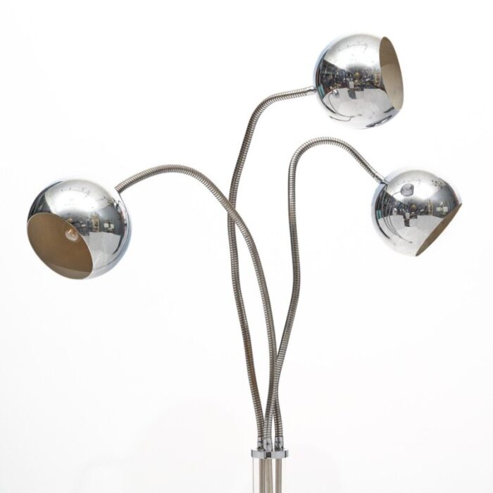 chromed vintage italian floor lamp 9846