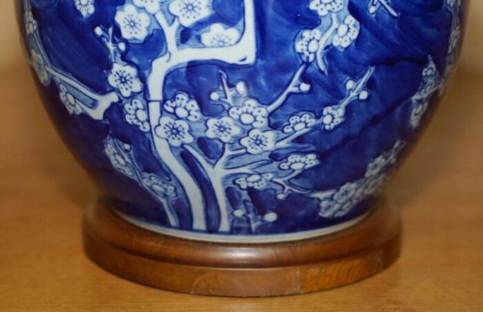 cobalt blue white chinese porcelain lamp from ralph lauren 10