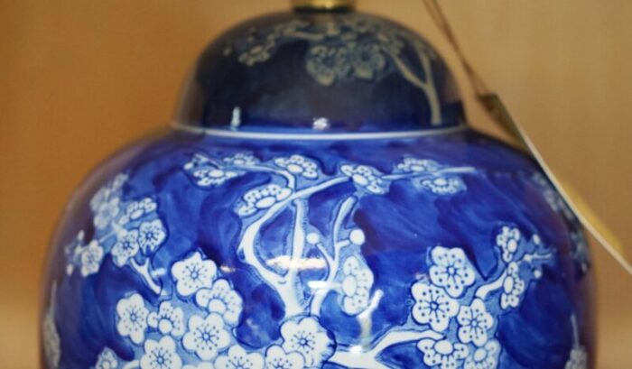 cobalt blue white chinese porcelain lamp from ralph lauren 8