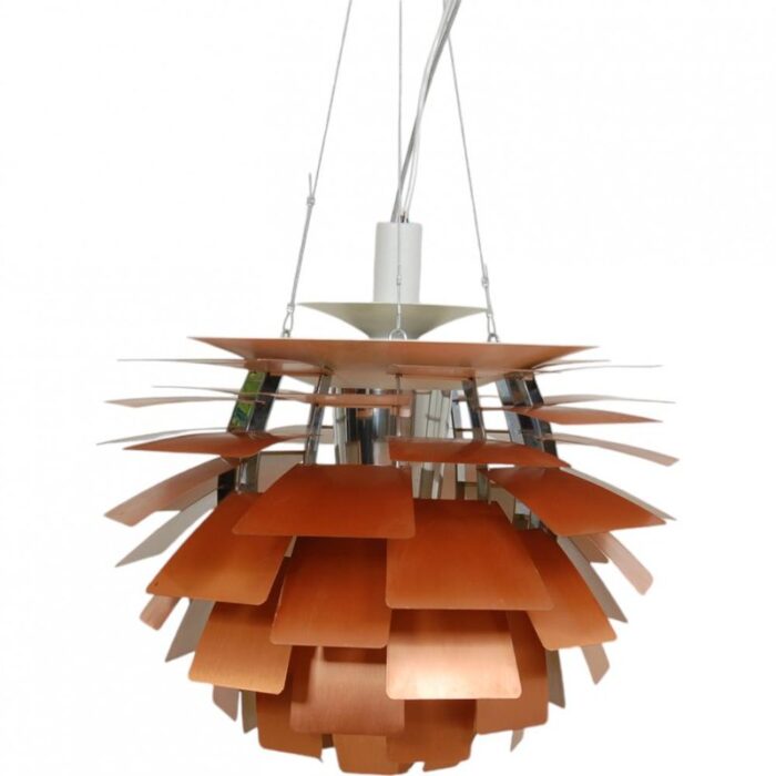 copper artichoke lamp from poul henningsen 1970s 2