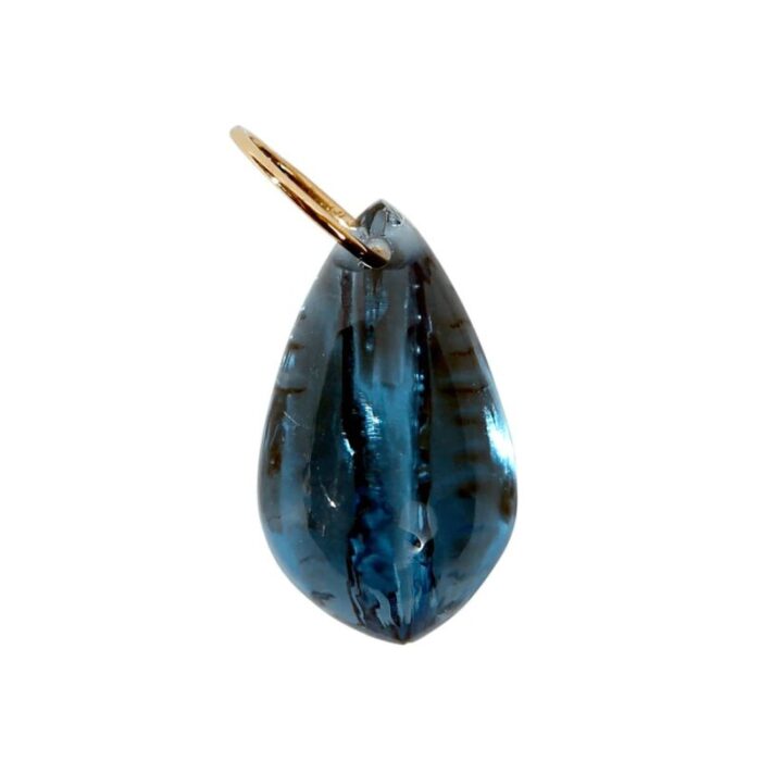 cowrie shell pendant citrine quartz 0727