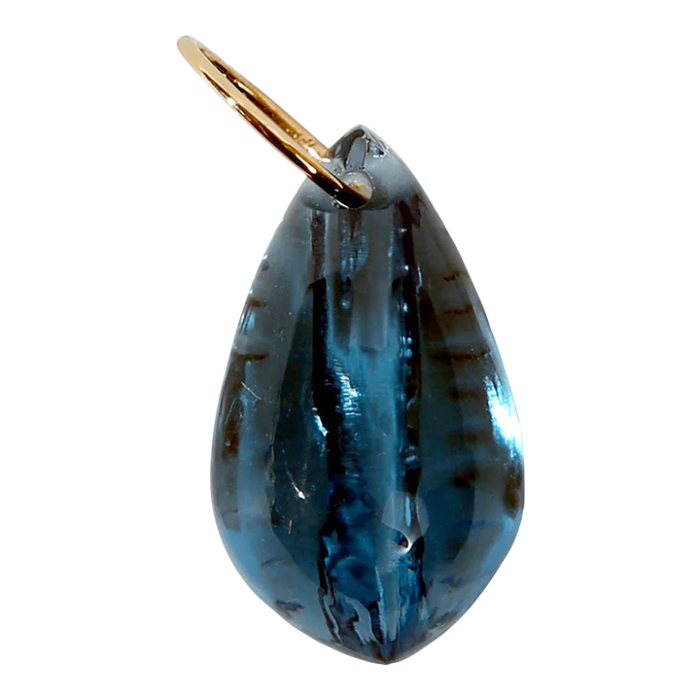 cowrie shell pendant london blue quartz 2880