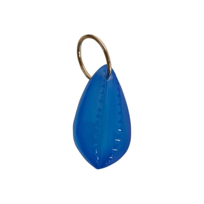 cowrie shell pendant london blue quartz 9376