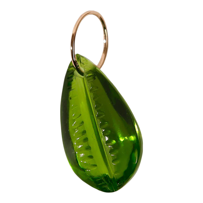 cowrie shell pendant peridot quartz 7122