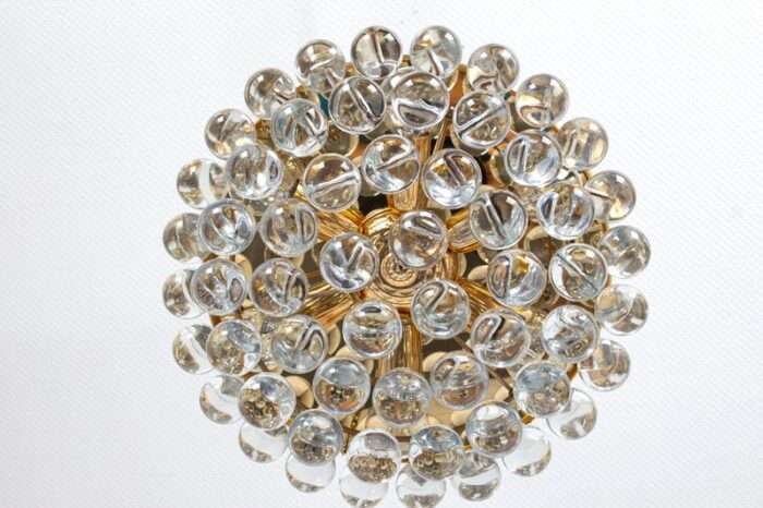 crystal glass tear drop chandelier attributed to palwa germany 1970s 5