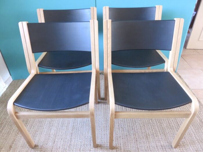 danish oak chairs by thygensen sorensen for botium 1970 set of 4 1