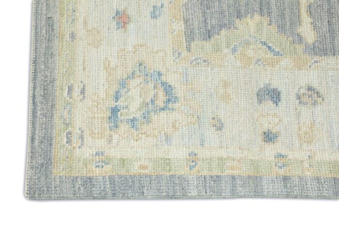 dust storm gray ivory field multicolor handwoven turkish oushak rug 311 x 6 7144