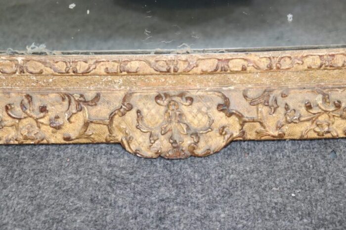 early 18th century period french louis xiv giltwood mirror with birds 8026