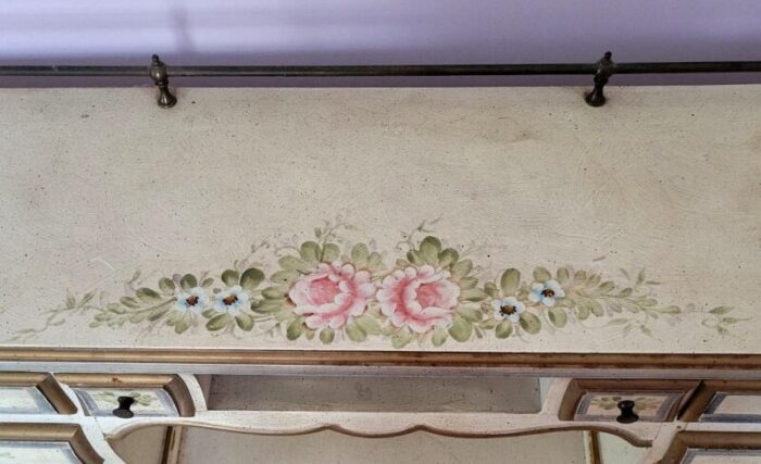 early 20th c french hand painted writing desk dressing table vanity 3212