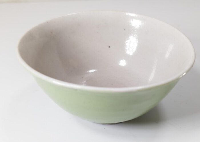 early 20th century chinese chinoiserie celadon green glazed porcelain bowl 5305