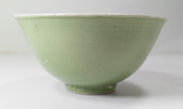 early 20th century chinese chinoiserie celadon green glazed porcelain bowl 5992