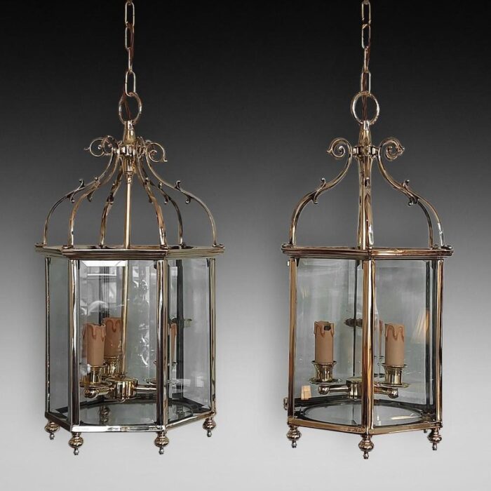 early 20th century lanterns 1890s set of 2 1