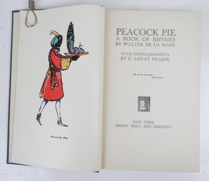 early 20th century peacock pie a book of rhymes book 5893