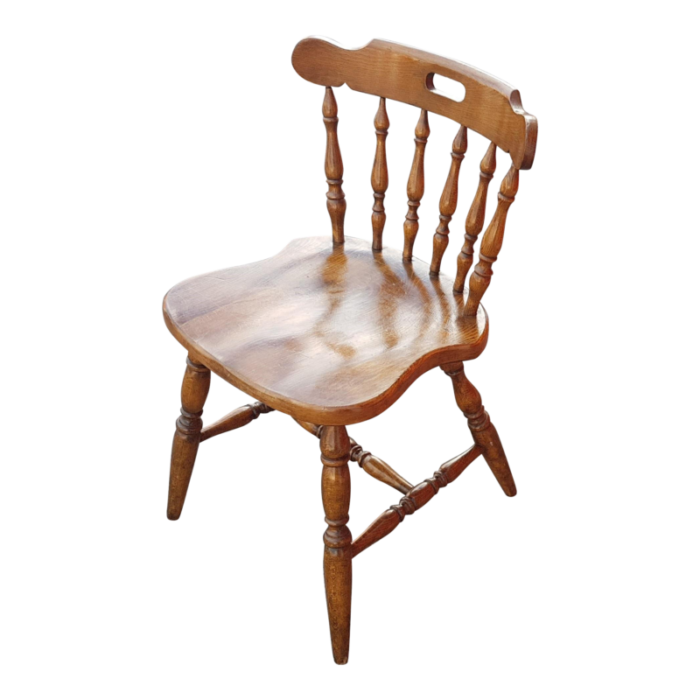 early 20th century vintage japanese made wood pub style chair 3186