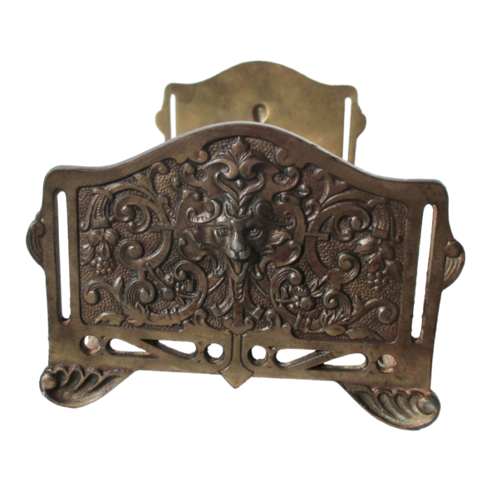 edwardian gothic revival expandable book holder circa 1900 2289