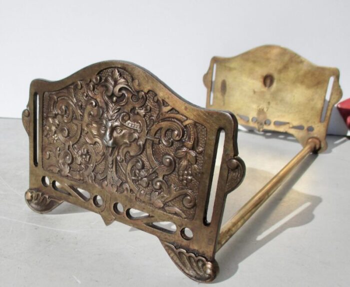 edwardian gothic revival expandable book holder circa 1900 4310