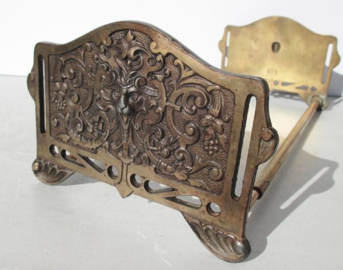 edwardian gothic revival expandable book holder circa 1900 6087