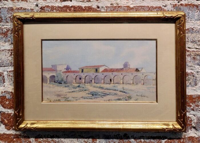 elmer wachtel 1892 view of mission san juan capistrano painting 7101