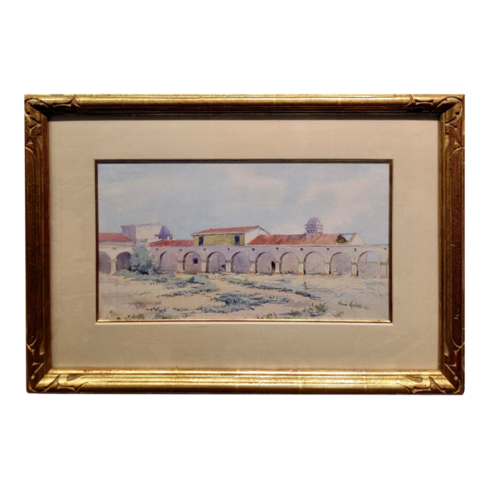 elmer wachtel 1892 view of mission san juan capistrano painting 7109