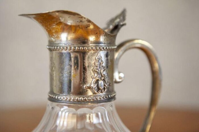 english pitcher with silver plated handle 1920s 8