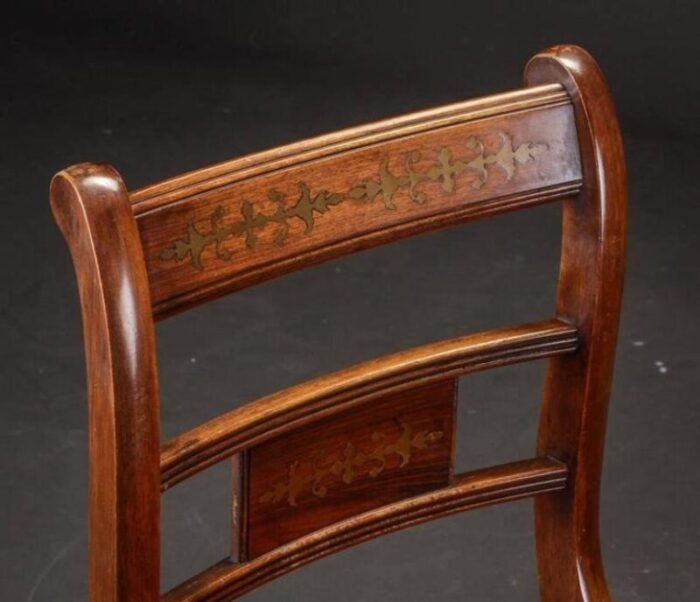 english rosewood and mahogany chairs set of 6 2