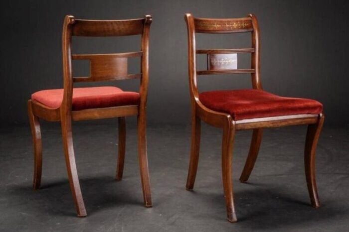 english rosewood and mahogany chairs set of 6 4