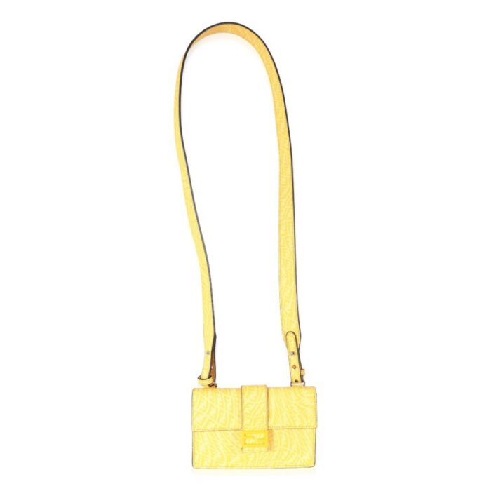 fendi x sarah coleman mimosa canvas ff vertigo baguette belt pouch 3585