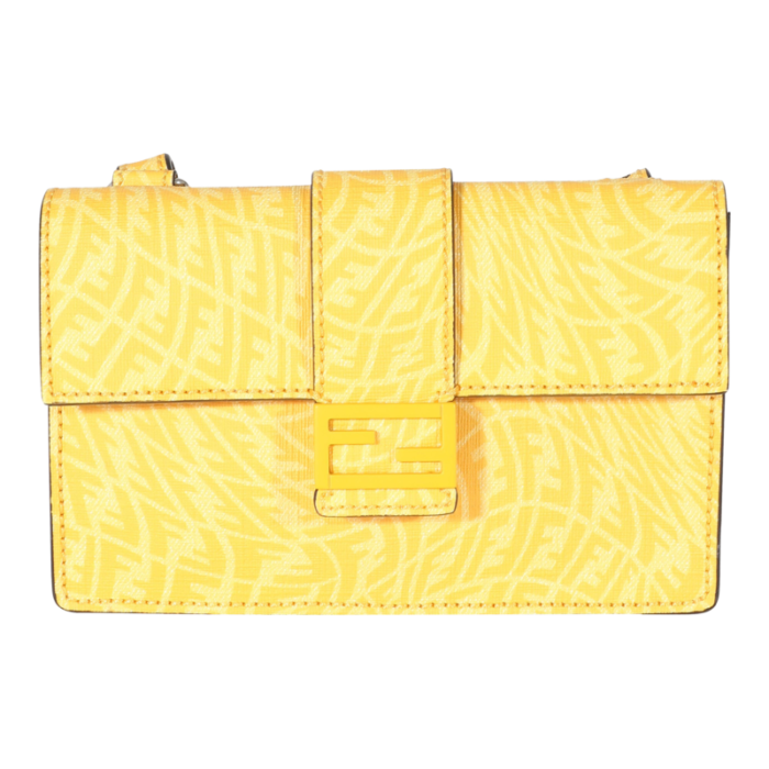 fendi x sarah coleman mimosa canvas ff vertigo baguette belt pouch 8746