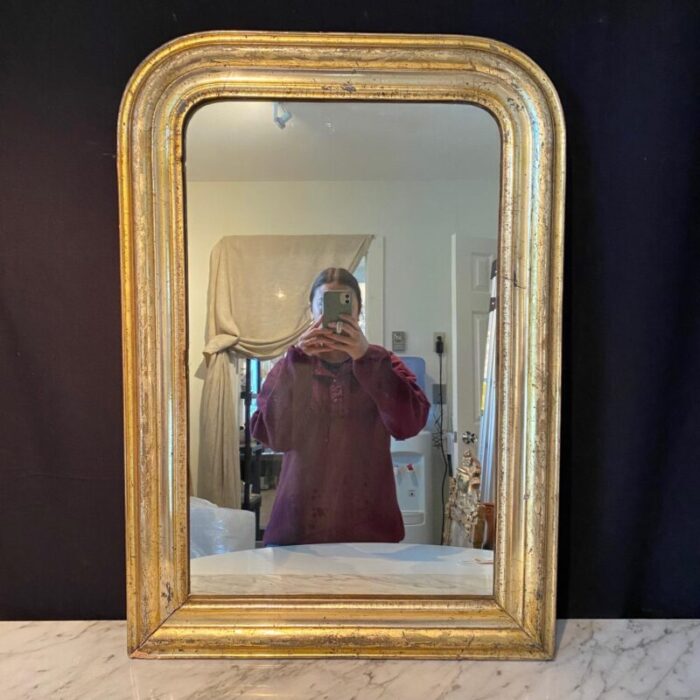 french louis philippe lemon gold 19th century mirror 0388