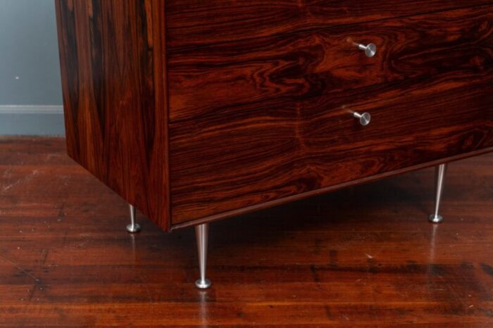 george nelson rosewood thin edge dresser for herman miller 1453