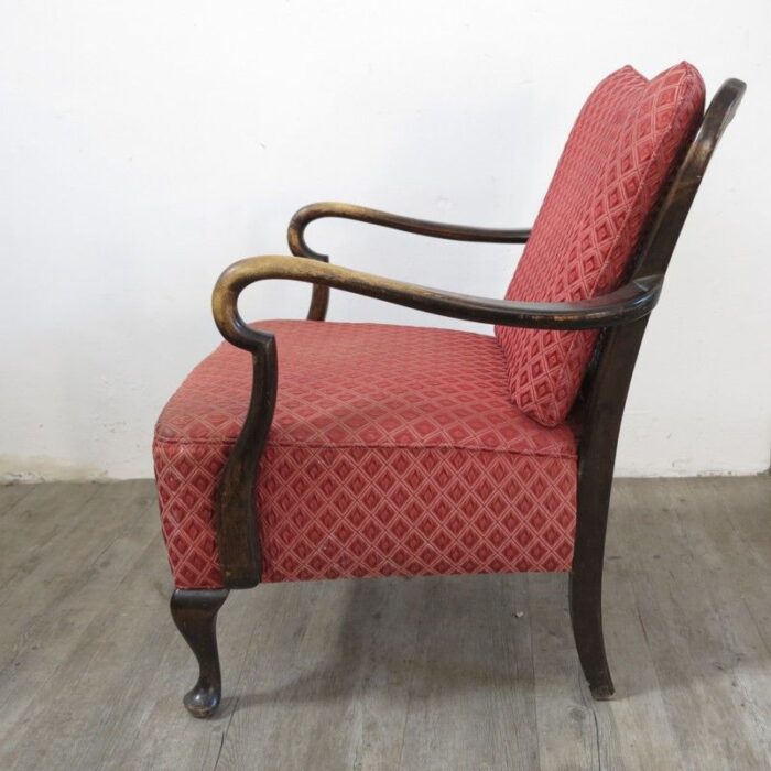 german rattan back armchair 1920s 2