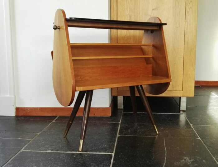 german side table with magazine rack by ilse moebel 1