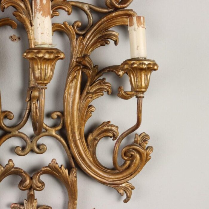 gilded iron mecca sconces set of 2 5