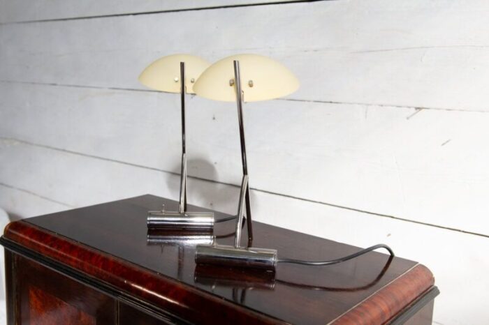 girasole table lamps in murano glass from de majo 1990s set of 2 5