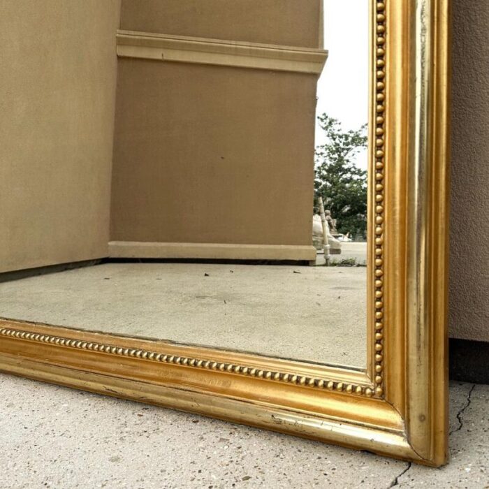 grand 19th century french louis xvi gilded mirror 3877