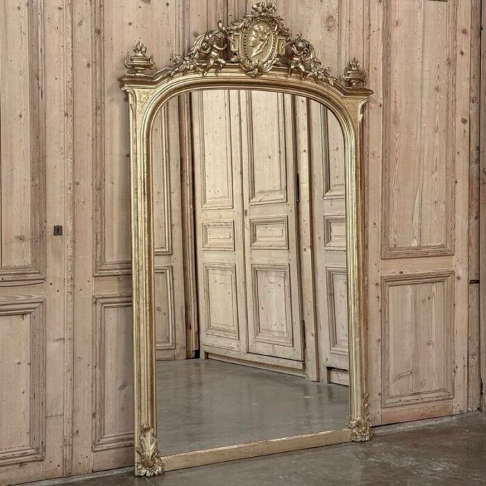 grand 19th century french napoleon iii period gilded mirror 1454