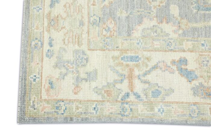 gray cloud field multicolor handwoven turkish oushak rug 44 x 62 2039