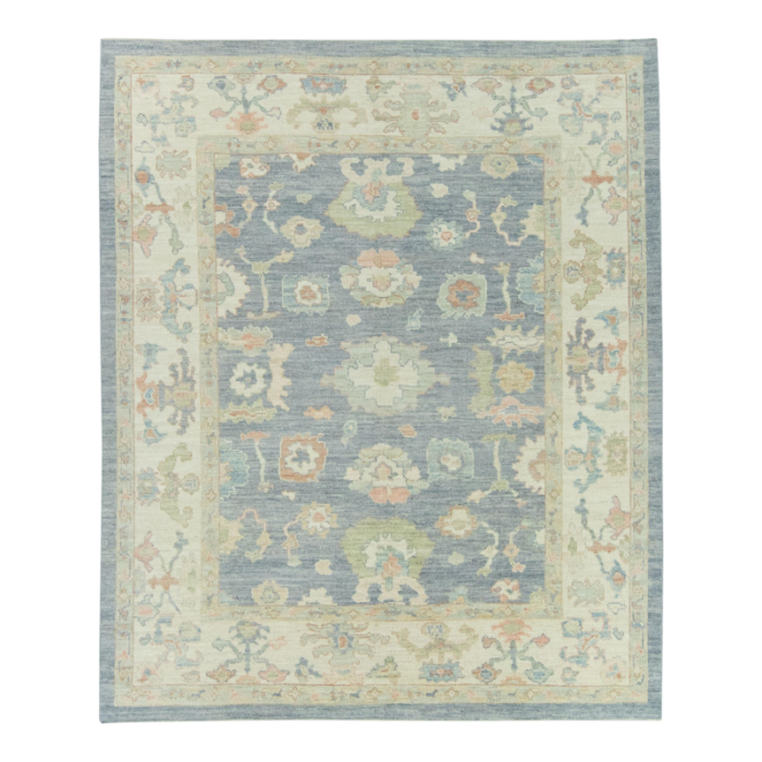 gray cloud moon mist field multicolor handwoven turkish oushak rug 82 x 910 3824