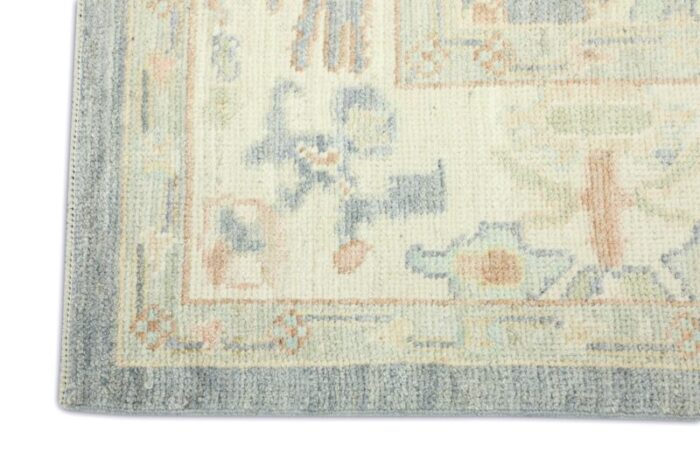 gray rock field multicolor handwoven turkish oushak rug 51 x 73 4261